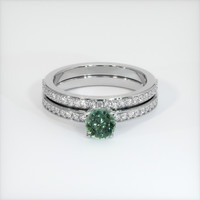 1.01 Ct. Sapphire Ring, 14K White Gold 1