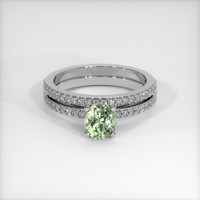 1.27 Ct. Sapphire Ring, 14K White Gold 1