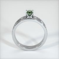 0.66 Ct. Sapphire Ring, 14K White Gold 3