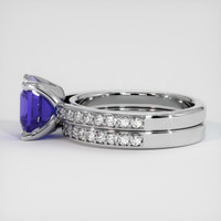 3.06 Ct. Sapphire Ring, 14K White Gold 4