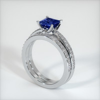 1.33 Ct. Sapphire Ring, 18K White Gold 2