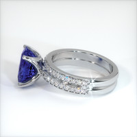 4.52 Ct. Blue Sapphire Ring, 18K White Gold 4