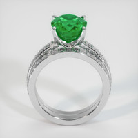 3.46 Ct. Emerald Ring, 18K White Gold 3