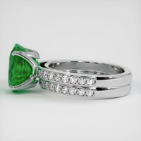 3.46 Ct. Emerald Ring, 18K White Gold 4