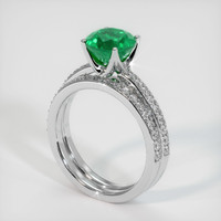 1.69 Ct. Emerald Ring, 18K White Gold 2
