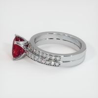 3.36 Ct. Ruby Ring, 18K White Gold 4