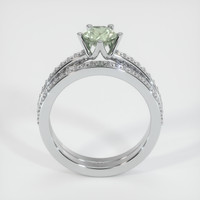 0.81 Ct. Sapphire Ring, 18K White Gold 3
