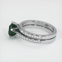 2.44 Ct. Sapphire Ring, 18K White Gold 4