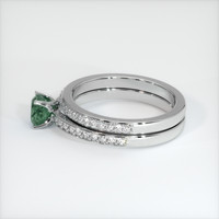 1.01 Ct. Sapphire Ring, 18K White Gold 4