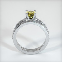 1.03 Ct. Yellow Sapphire Ring, 18K White Gold 3