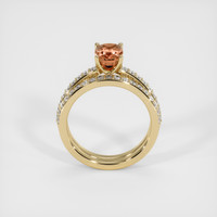 1.59 Ct. Padparadscha Sapphire Ring, 14K Yellow Gold 3