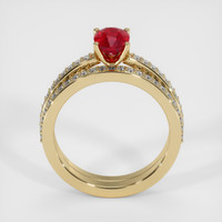 1.07 Ct. Ruby Ring, 14K Yellow Gold 3