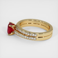 1.07 Ct. Ruby Ring, 14K Yellow Gold 4