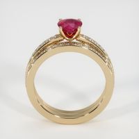 0.75 Ct. Ruby Ring, 14K Yellow Gold 3