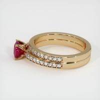 0.75 Ct. Ruby Ring, 14K Yellow Gold 4