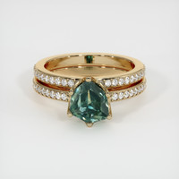 2.44 Ct. Sapphire Ring, 14K Yellow Gold 1