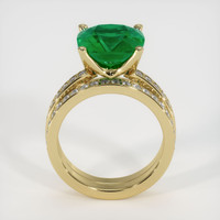 4.27 Ct. Emerald Ring, 18K Yellow Gold 3