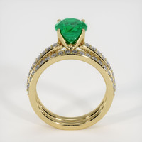 1.69 Ct. Emerald Ring, 18K Yellow Gold 3