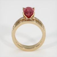 2.60 Ct. Ruby Ring, 18K Yellow Gold 3