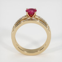 0.75 Ct. Ruby Ring, 18K Yellow Gold 3