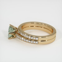 0.81 Ct. Sapphire Ring, 18K Yellow Gold 4