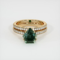 3.44 Ct. Sapphire Ring, 18K Yellow Gold 1