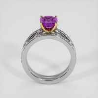 2.04 Ct. Purple Sapphire Ring, 14K Yellow & White 3