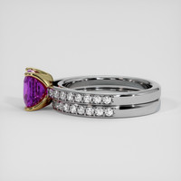 2.04 Ct. Purple Sapphire Ring, 14K Yellow & White 4