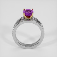 2.04 Ct. Purple Sapphire Ring, 18K Yellow & White 3