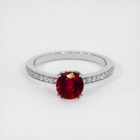 1.17 Ct. Ruby Ring, Platinum 950 1