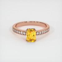 1.03 Ct. Sapphire Ring, 14K Rose Gold 1