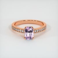 1.05 Ct. Sapphire Ring, 14K Rose Gold 1
