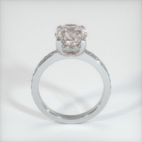 4.11 Ct. Pink Sapphire Ring, 10K White Gold 3