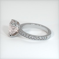 4.11 Ct. Pink Sapphire Ring, 10K White Gold 4