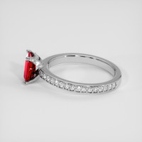 1.16 Ct. Ruby Ring, 10K White Gold 4