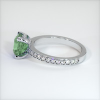 2.78 Ct. Green Sapphire Ring, 10K White Gold 4