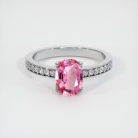 1.78 Ct. Sapphire Ring, 14K White Gold 1