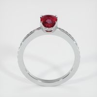 1.04 Ct. Ruby  Ring - 14K White Gold