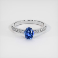 1.20 Ct. Sapphire Ring, 14K White Gold 1