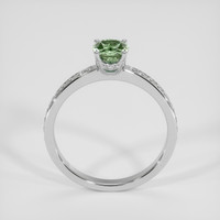 1.34 Ct. Green Sapphire Ring, 14K White Gold 3