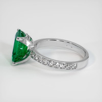 2.22 Ct. Emerald Ring, 18K White Gold 4