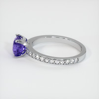 1.39 Ct. Sapphire Ring, 18K White Gold 4