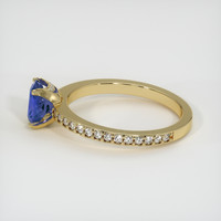 1.20 Ct. Blue Sapphire Ring, 10K Yellow Gold 4