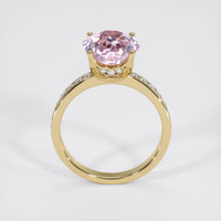 4.65 Ct. Purplish Pink Sapphire Ring, 14K Yellow Gold 3