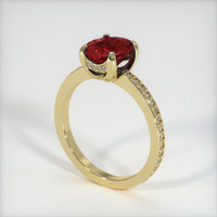 4.04 Ct. Ruby Ring, 14K Yellow Gold 2