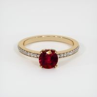 1.17 Ct. Ruby Ring, 14K Yellow Gold 1