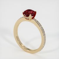 1.17 Ct. Ruby Ring, 14K Yellow Gold 2