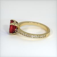 4.04 Ct. Ruby Ring, 18K Yellow Gold 4