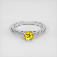 0.91 Ct. Bi Color Sapphire Ring, Platinum 950 1