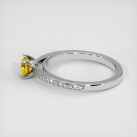 0.91 Ct. Bi Color Sapphire Ring, Platinum 950 4